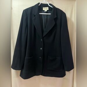 Vintage Eddie Bauer Wool Angora Blend Blazer Jacket Tall Large